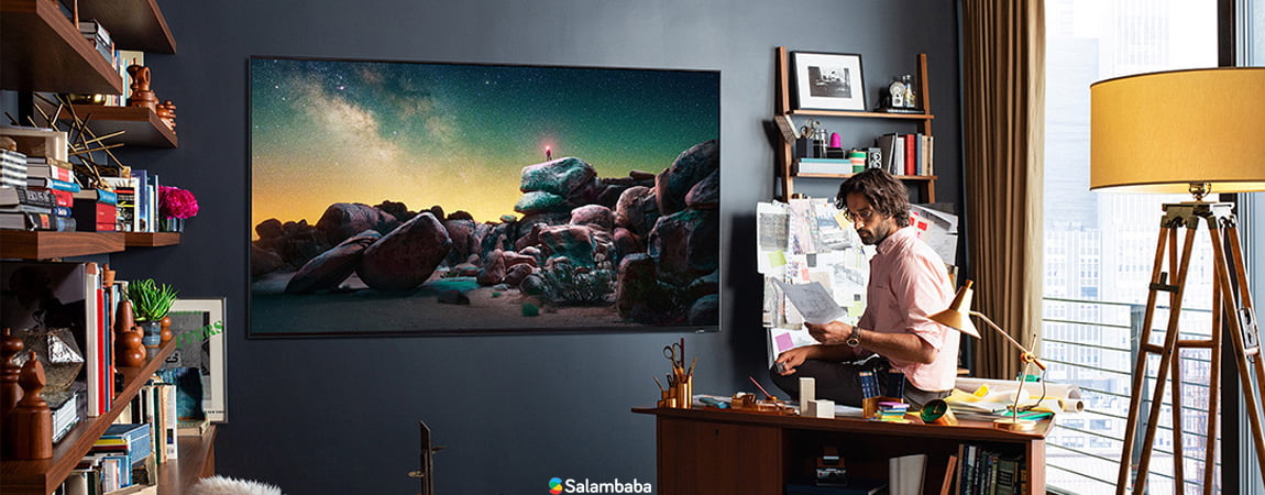 نصب تلویزیون سامسونگ Q800T بر روی دیوار